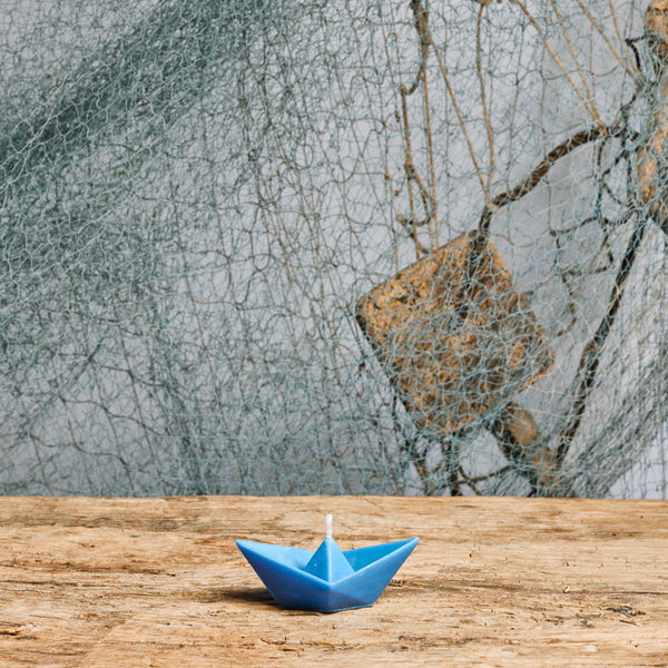 Bougie Bateau - Bleu Foncé