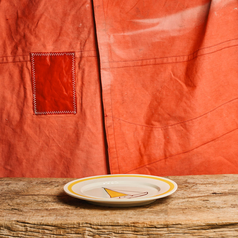 Assiette Bateau - Jaune