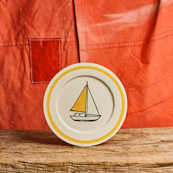 Assiette Bateau - Jaune