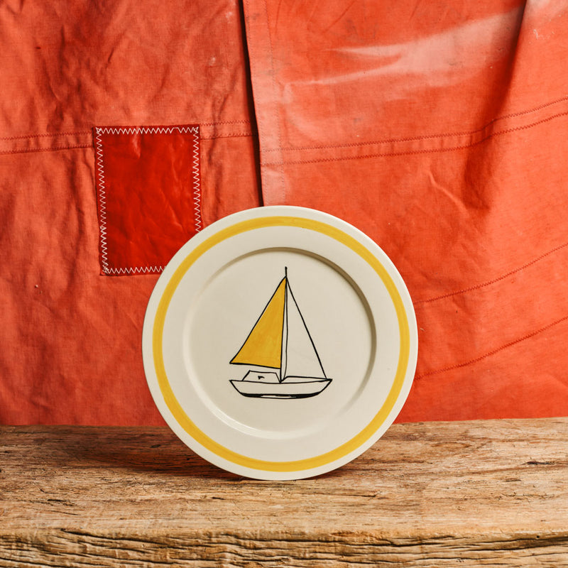 Assiette Bateau - Jaune
