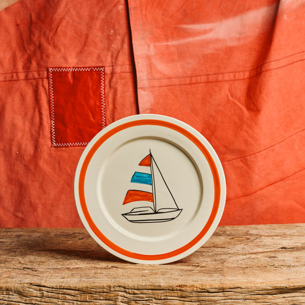 Assiette Bateau - Orange