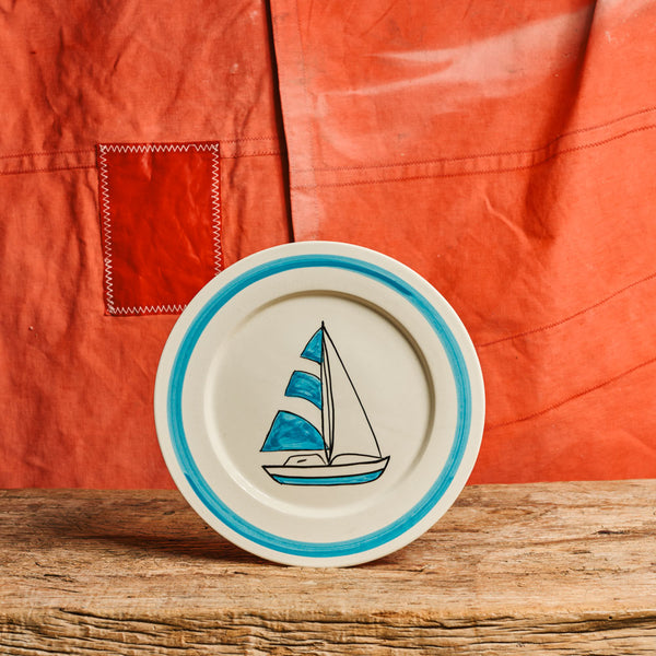 Assiette Bateau - Bleu
