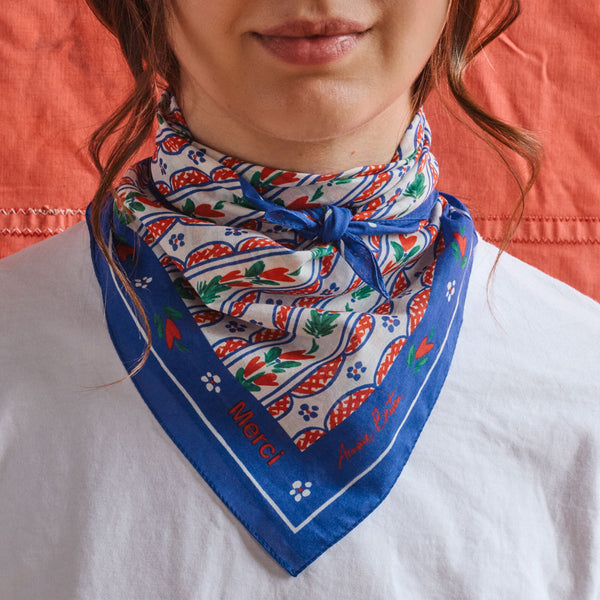 Amour Breton x Merci - Bandana - Bleu