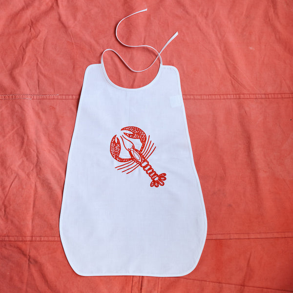 Bavoir brodé - Homard Rouge - Le Minor