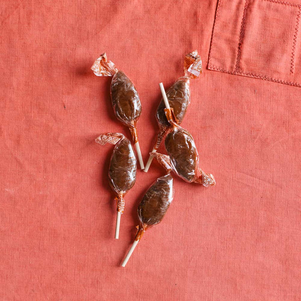 Boîte 10 sucettes - Caramel