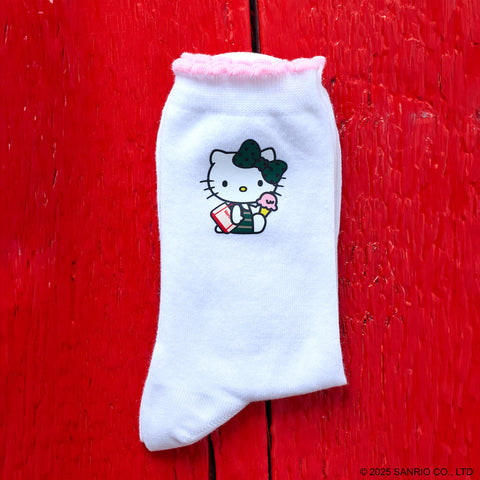 Hello Kitty x Merci  - Chaussettes - Blanc & Rose