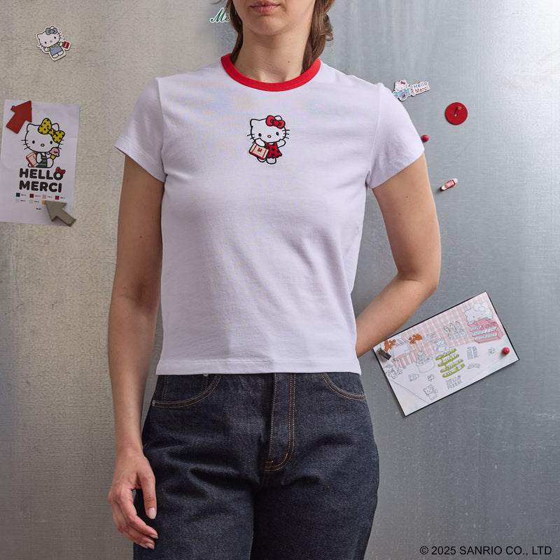 Hello Kitty x Merci  - T-Shirt - Blanc & Rouge