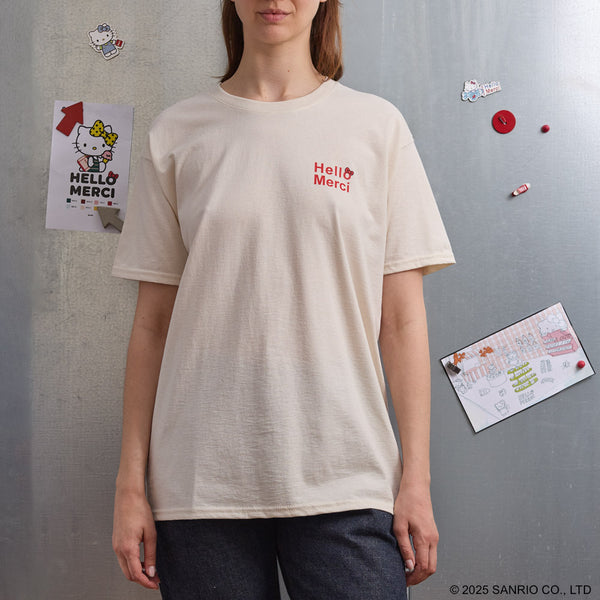 Hello Kitty x Merci  - T-Shirt Fiat - Ecru
