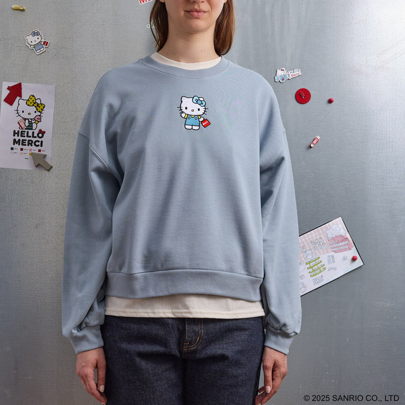 Hello Kitty x Merci  - Sweat Emma - Bleu Clair