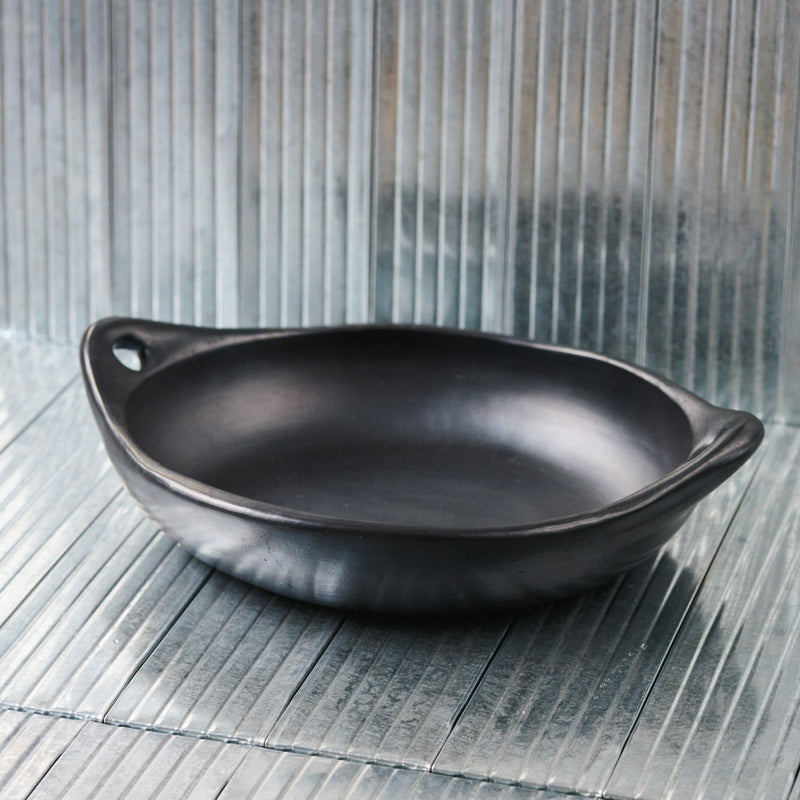 Plat ovale Chamba - Noir