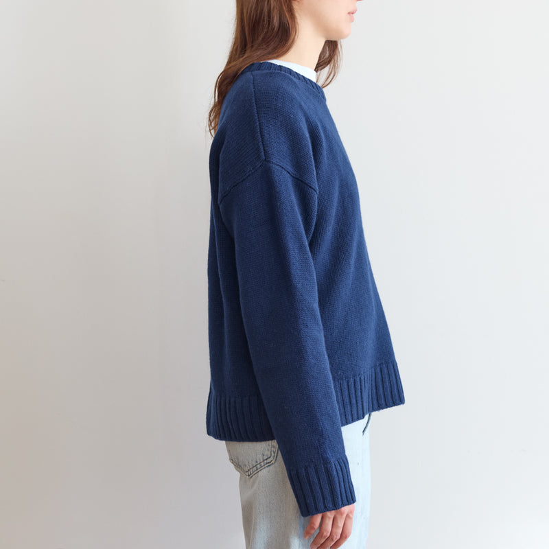 Merci - Pull en laine - Marine