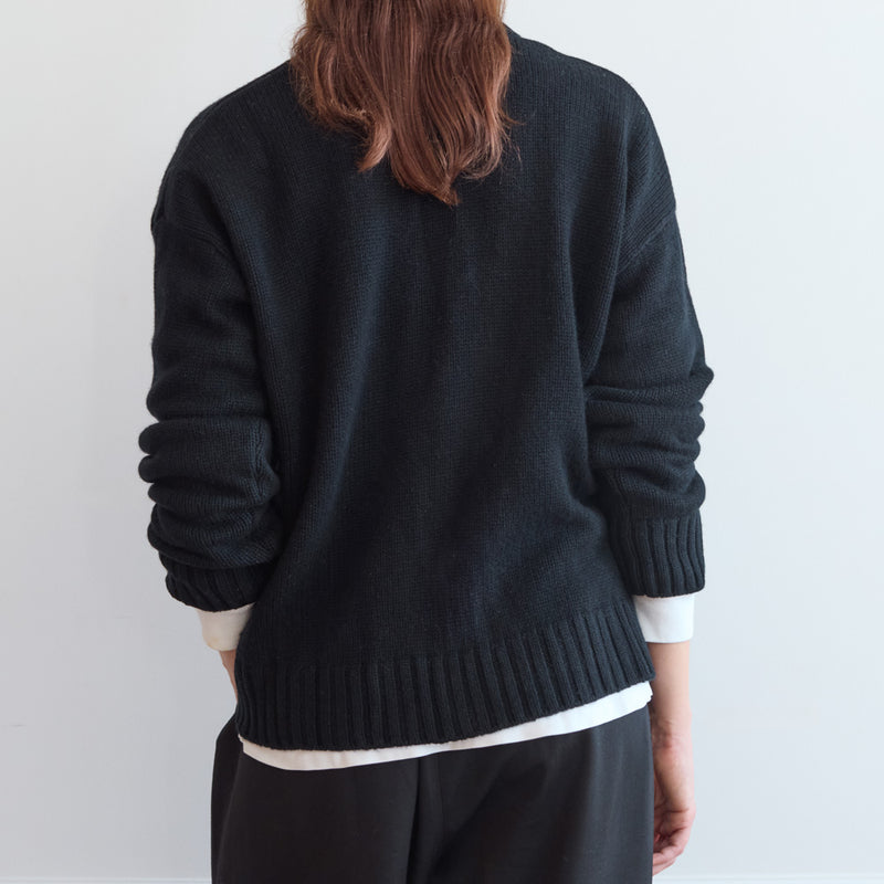 Merci - Pull en laine - Noir