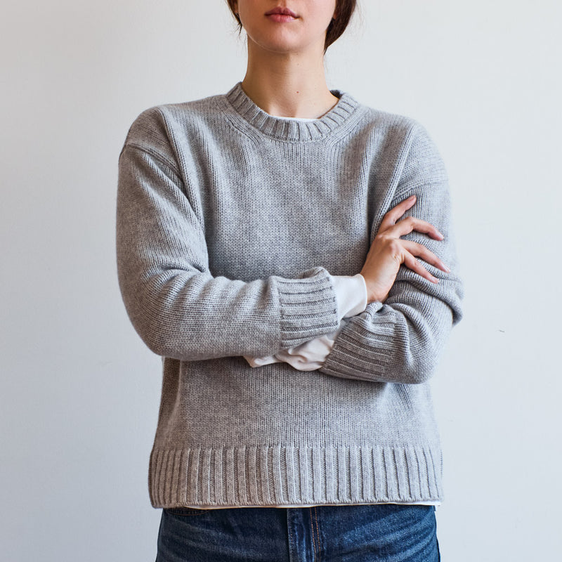 Merci - Pull en laine - Gris