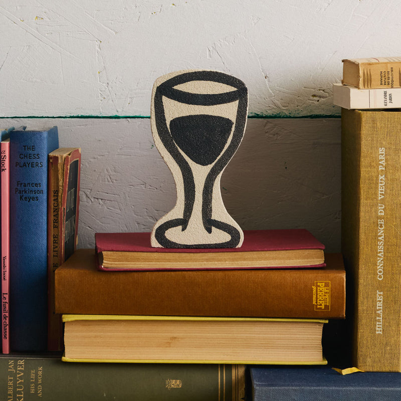 Déco en céramique - Verre de vin