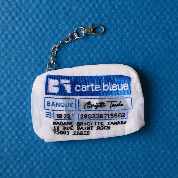 Brigitte Tanaka - Pochette en organza - Carte Bleue