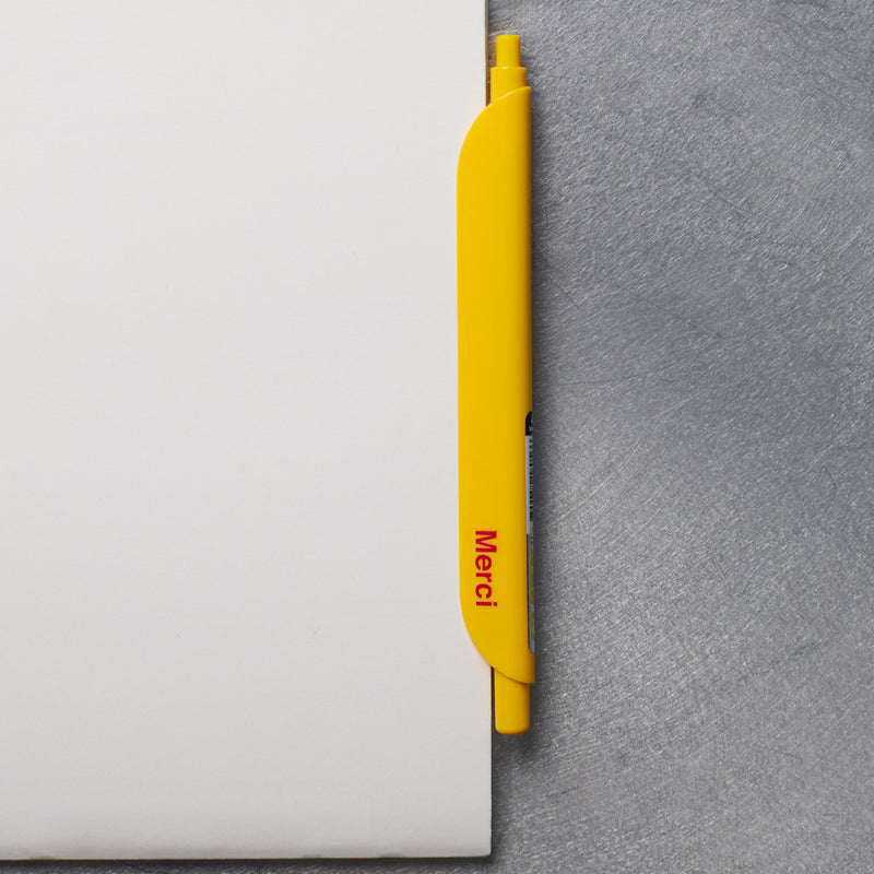 Stylo Merci - Jaune