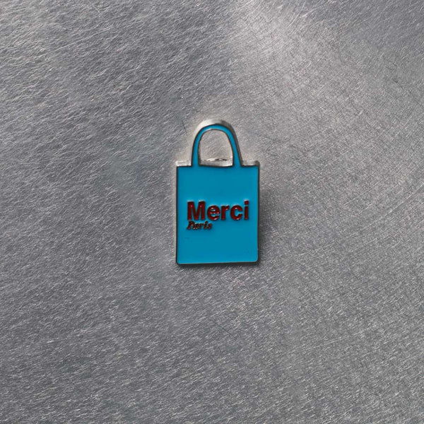 Pin's Merci - Tote bag Bleu