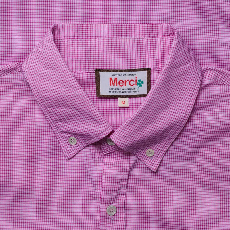 Merci - Chemise Sacha - Carreaux Rose