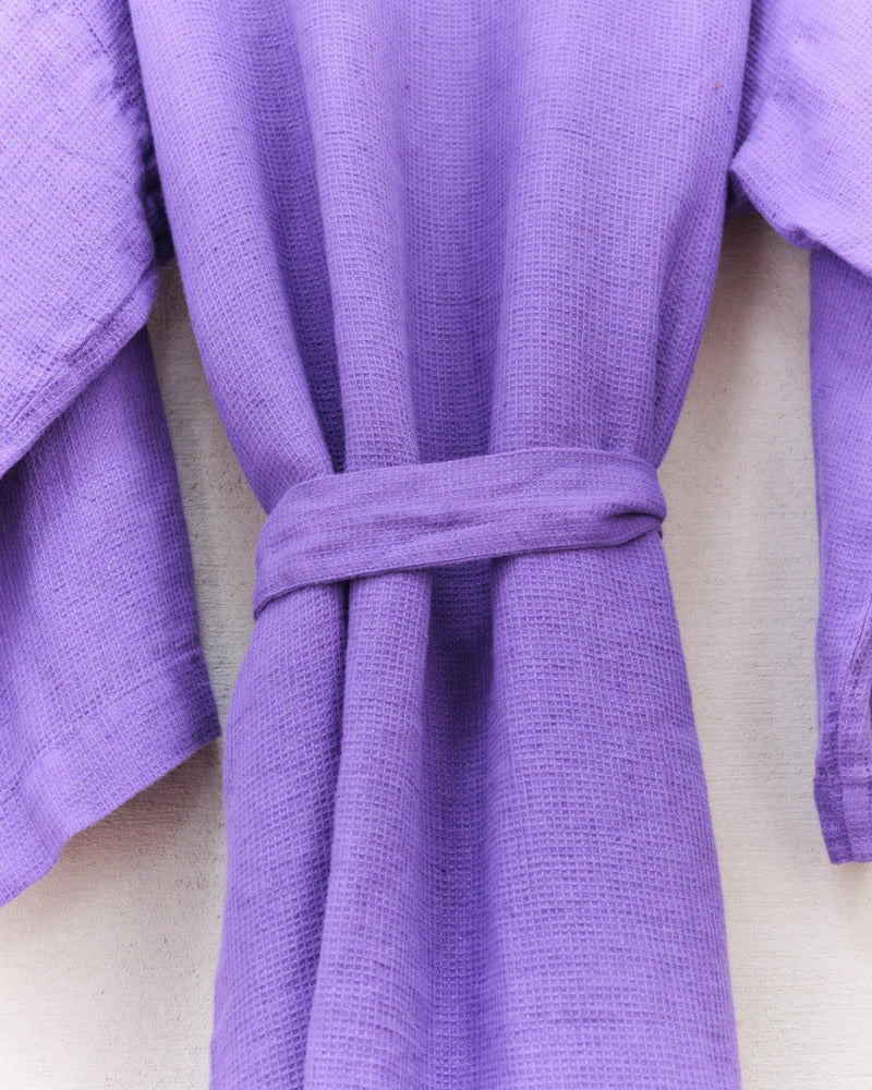 Merci - Linen bathrobe - Storm Violet