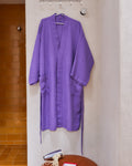 Merci - Linen bathrobe - Storm Violet