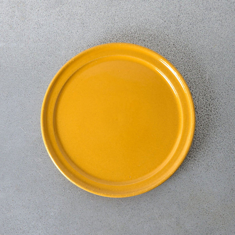 Assiette Temps - Jaune