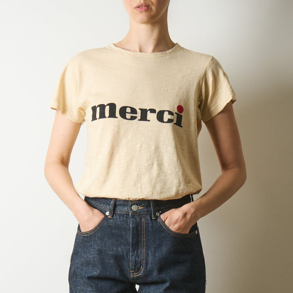 Mister Freedom x Merci - T-Shirt Lui - Écru