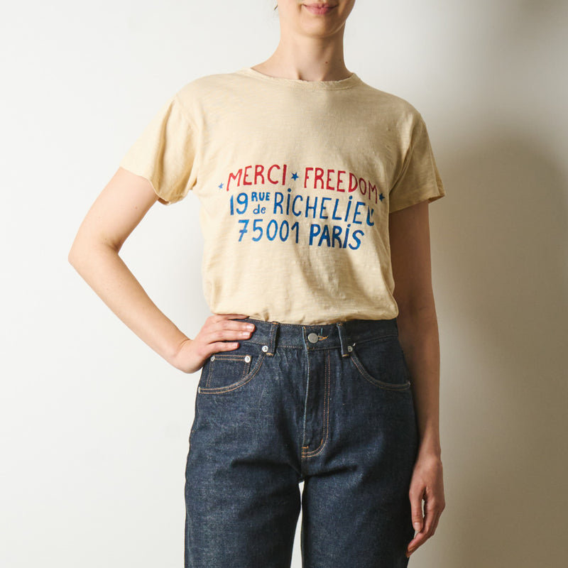 Mister Freedom x Merci - T-Shirt Richelieu - Écru