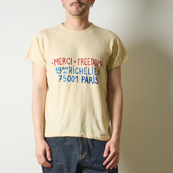 Mister Freedom x Merci - T-Shirt Richelieu - Écru