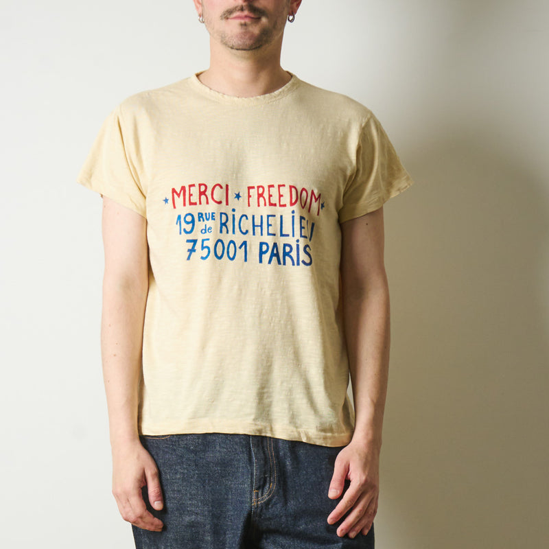 Mister Freedom x Merci - T-Shirt Richelieu - Écru