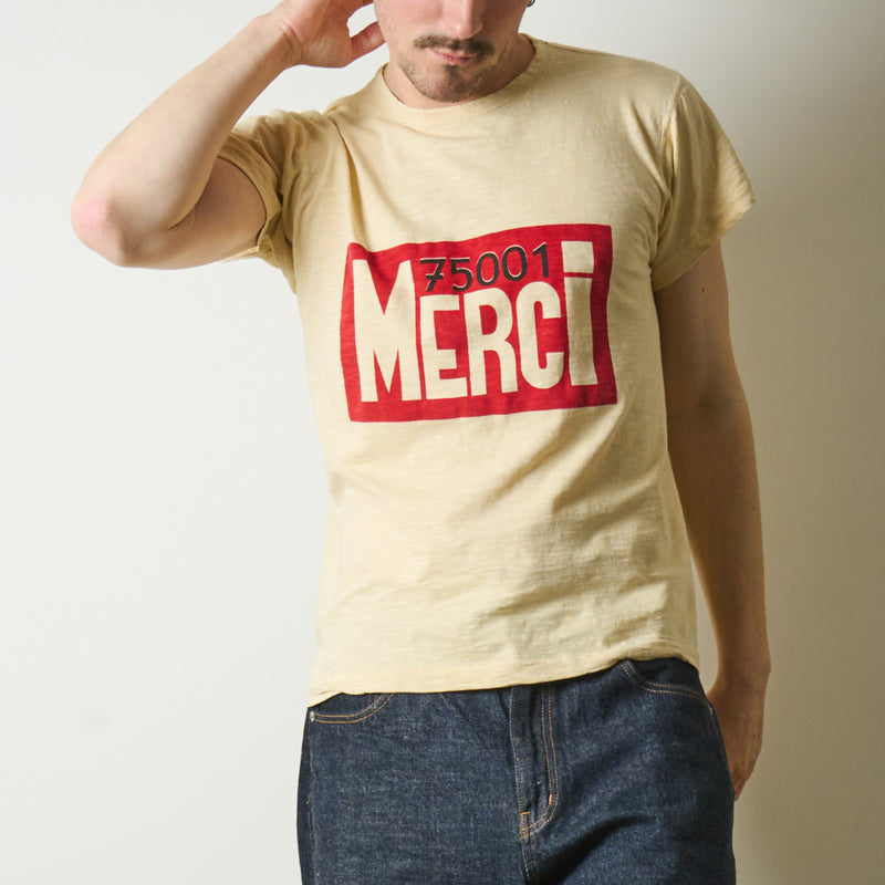 Mister Freedom x Merci - T-Shirt 75001 - Écru