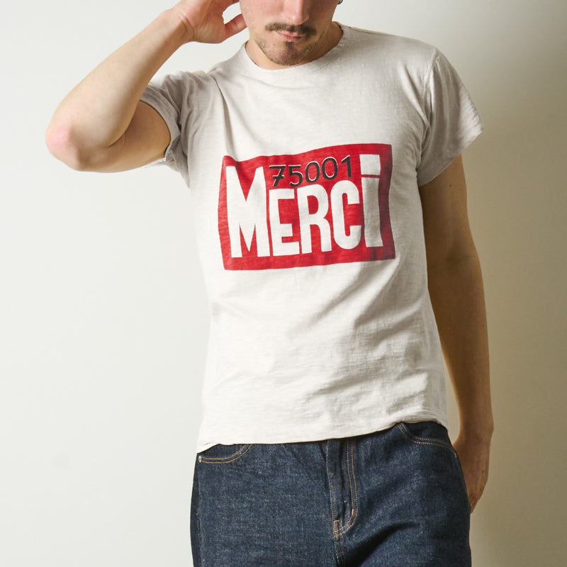 Mister Freedom x Merci - T-Shirt 75001 - Blanc