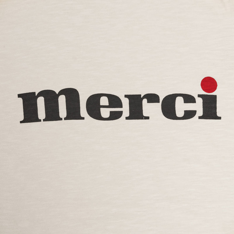 Mister Freedom x Merci - T-Shirt Red point - Blanc