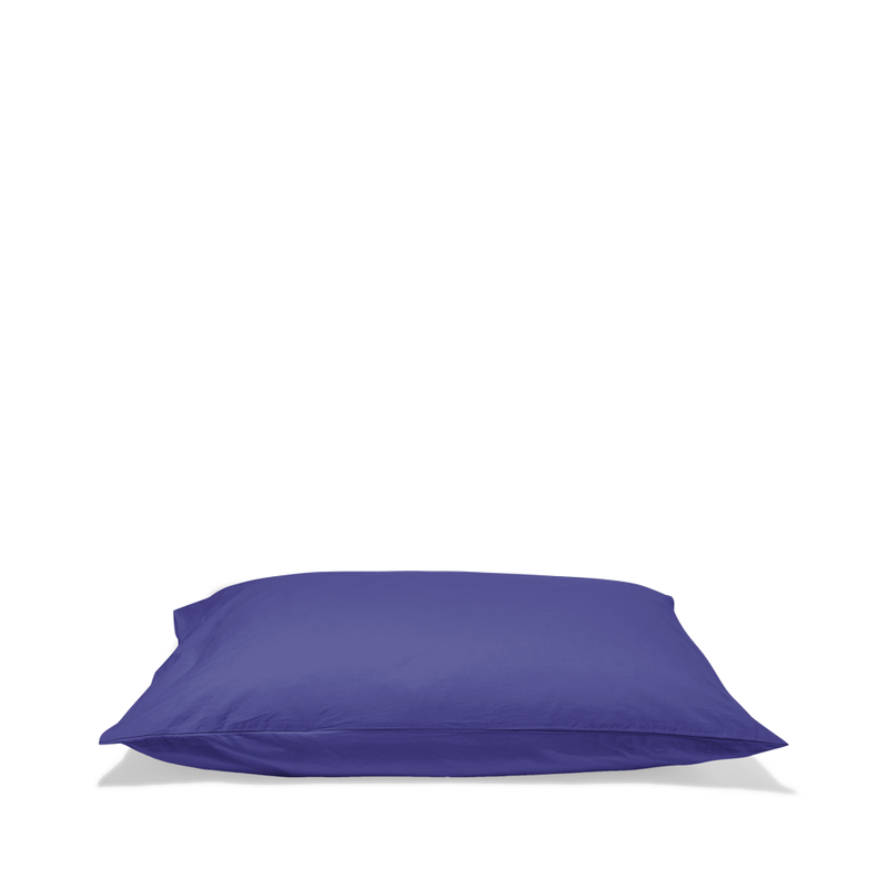 Taie d'oreiller en percale de coton - Bleu Néon