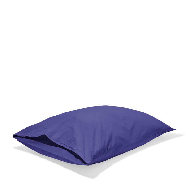 Taie d'oreiller en percale de coton - Bleu Néon