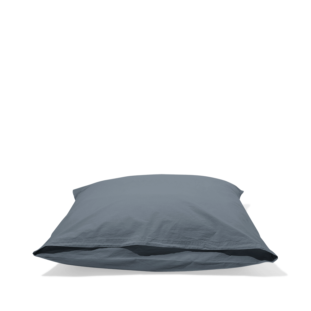 Taie d'oreiller en percale de coton - Gris Ecume