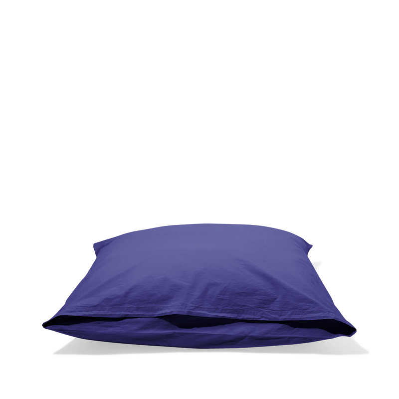 Taie d'oreiller en percale de coton - Bleu Néon