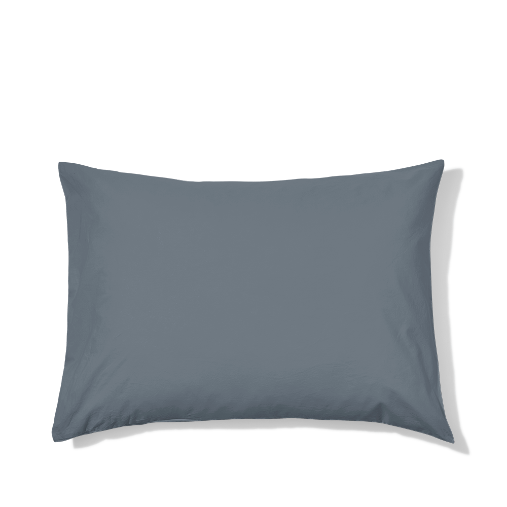 Taie d'oreiller en percale de coton - Gris Ecume