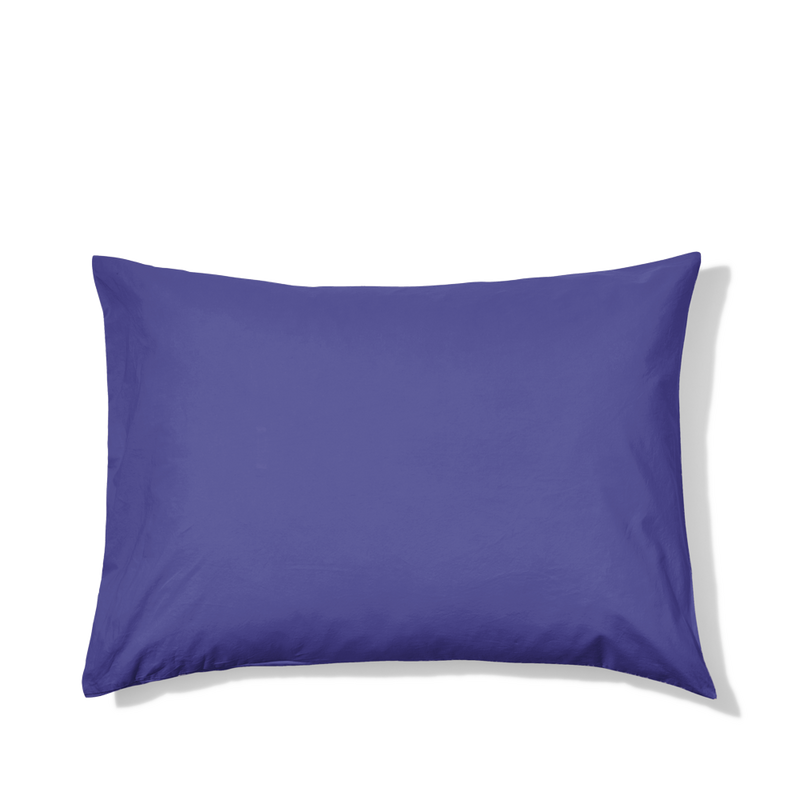 Taie d'oreiller en percale de coton - Bleu Néon