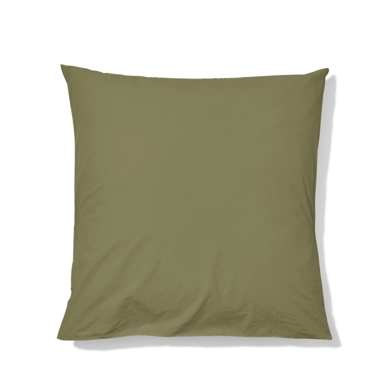 Taie d'oreiller en percale de coton - Vert Camouflage