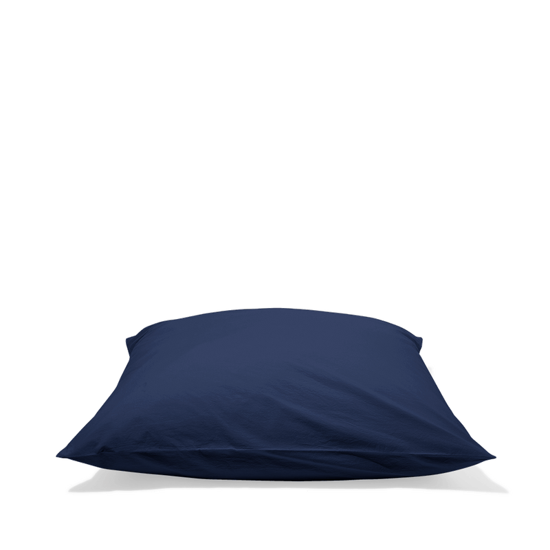 Taie d'oreiller en percale de coton - Bleu Abysses