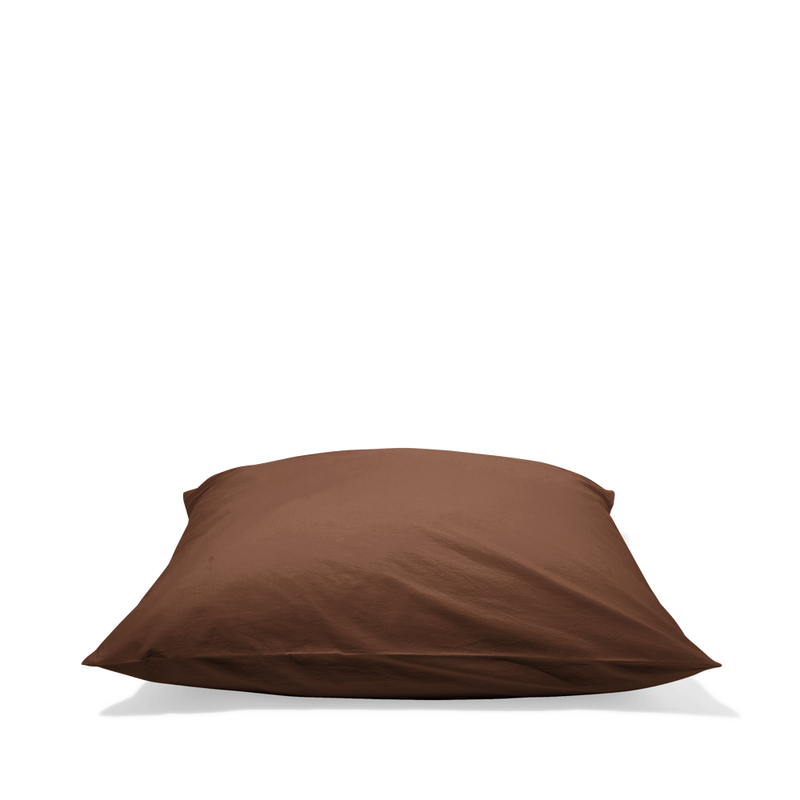 Taie d'oreiller en percale de coton - Marron Cargo