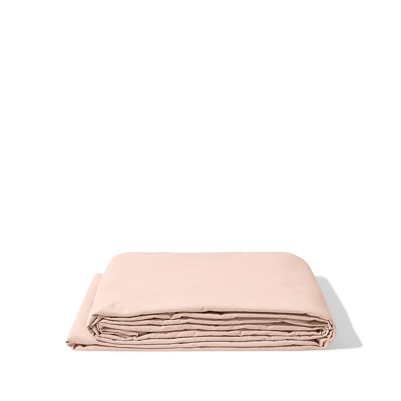 Drap plat en percale de coton - Rose des Sables