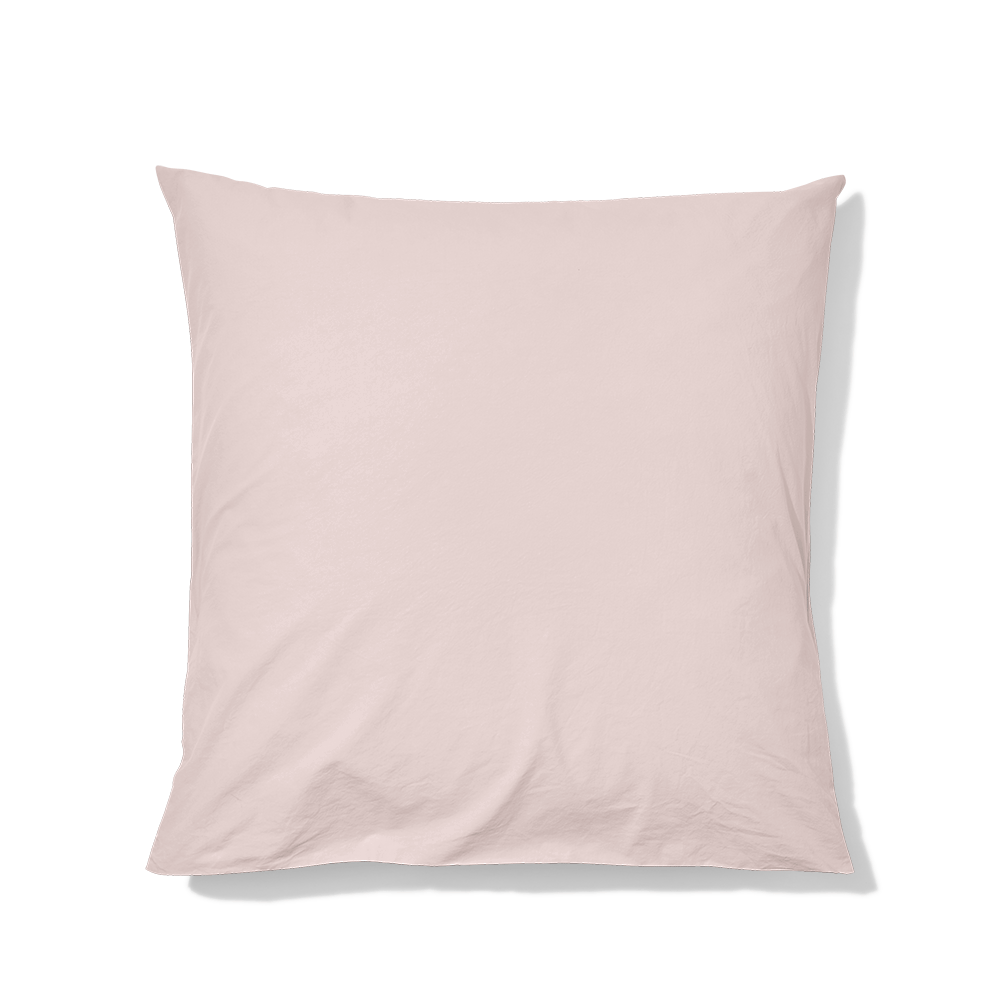Taie d'oreiller en percale de coton - Rosé Poudré