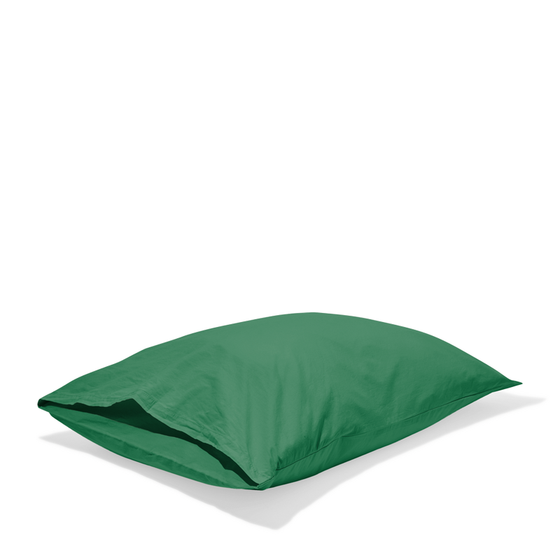 Taie d'oreiller en percale de coton - Vert Pixel