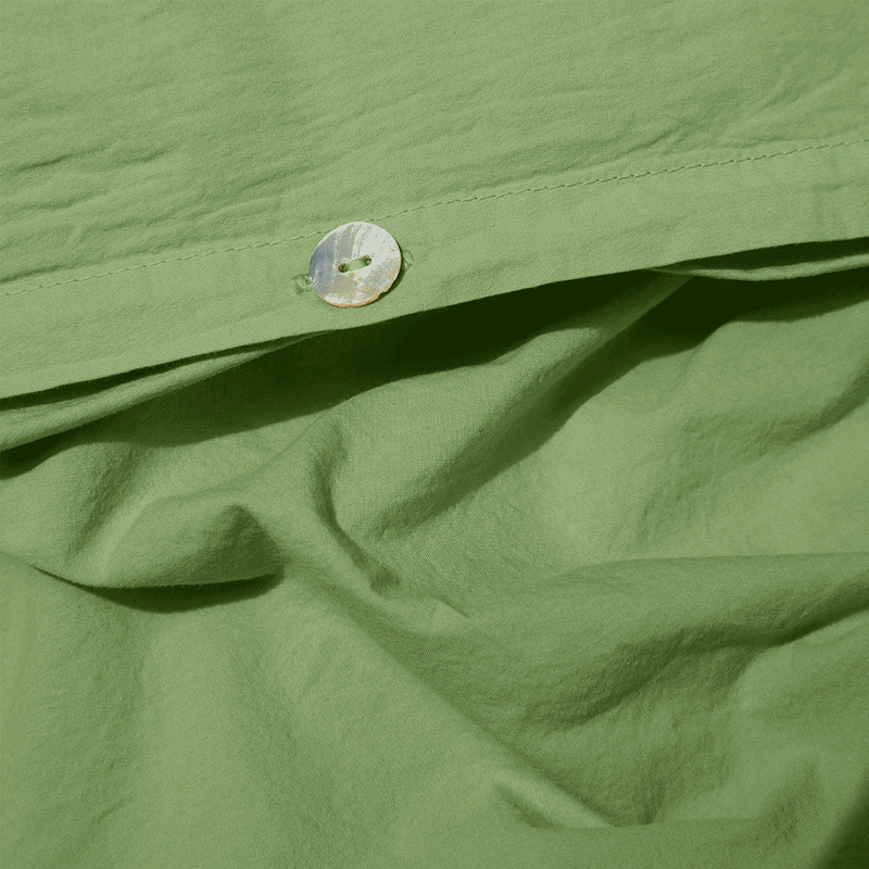 Housse de couette en percale de coton - Vert Lagune