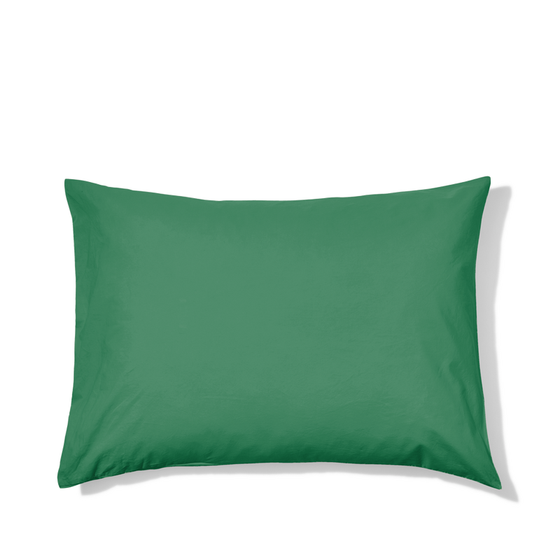 Taie d'oreiller en percale de coton - Vert Pixel