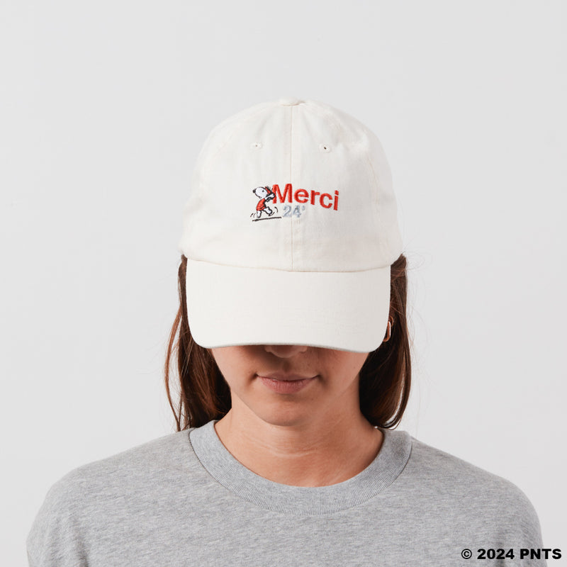 Peanuts x Merci - Casquette Merci 24' - Ecru