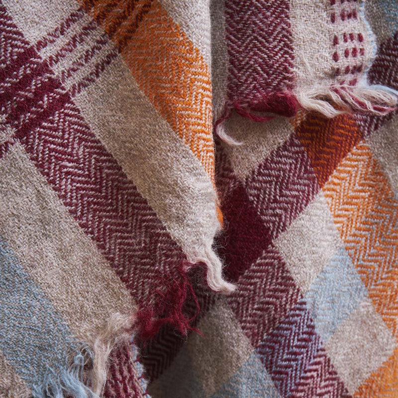 Plaid en laine n°77 - Terracotta - Moismont