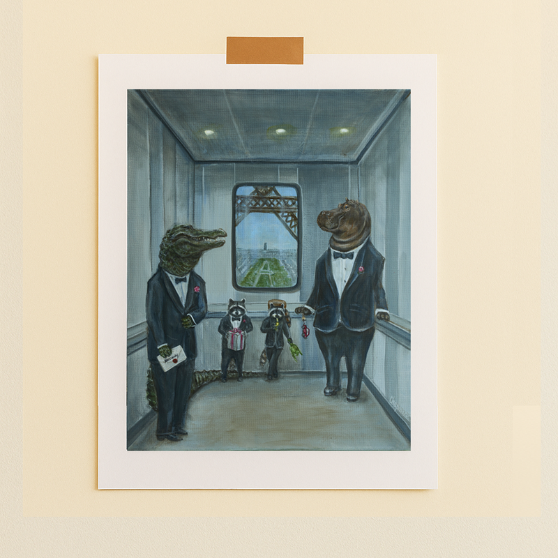 Merci x Travis Chapman - Affiche Sharped dressed and ready to go