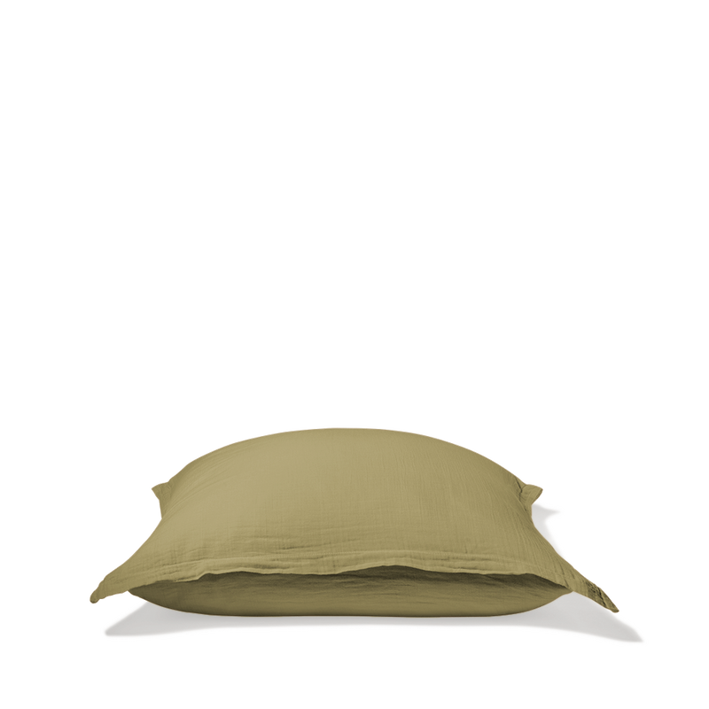 Taie d'oreiller en gaze de coton - Vert Saint Louis